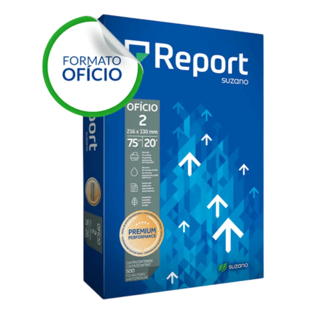 Resma de Papel Bond Report 75gms. Oficio