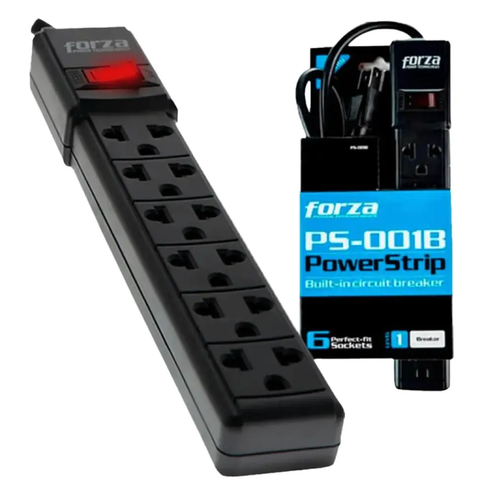 Regleta FORZA PS-001B 6 Tomas