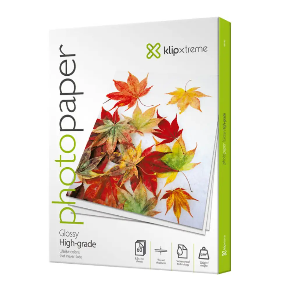 Papel Fotografico KLIP XTREME KPG-160 60 Hojas 8.5 x 11"