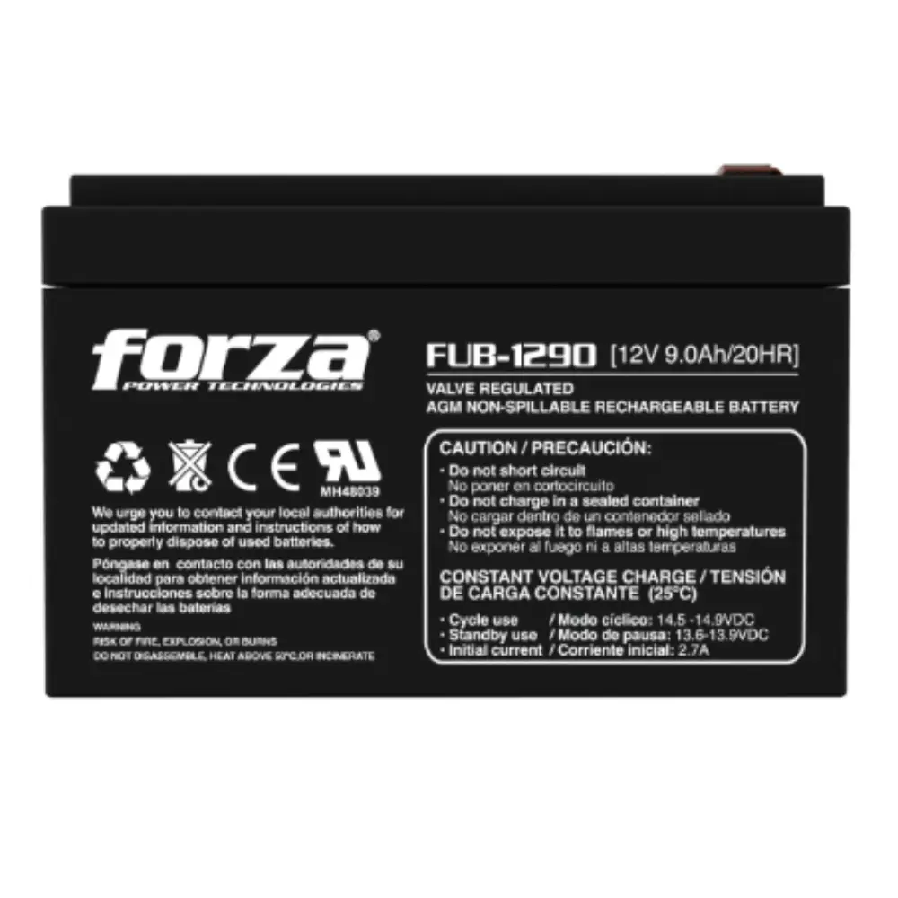 [798302201835] Bateria para UPS Forza FUB-1290 12V 9.0 Ah