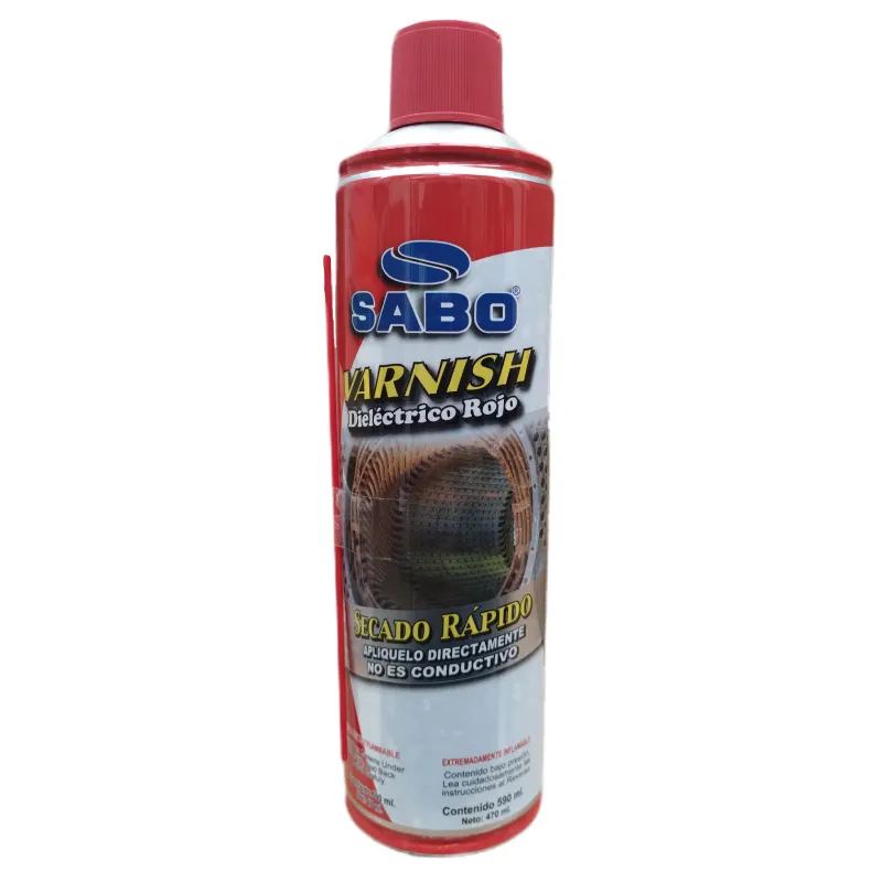 [811176000103] Barniz Dielectrico Rojo Sabo 590ML
