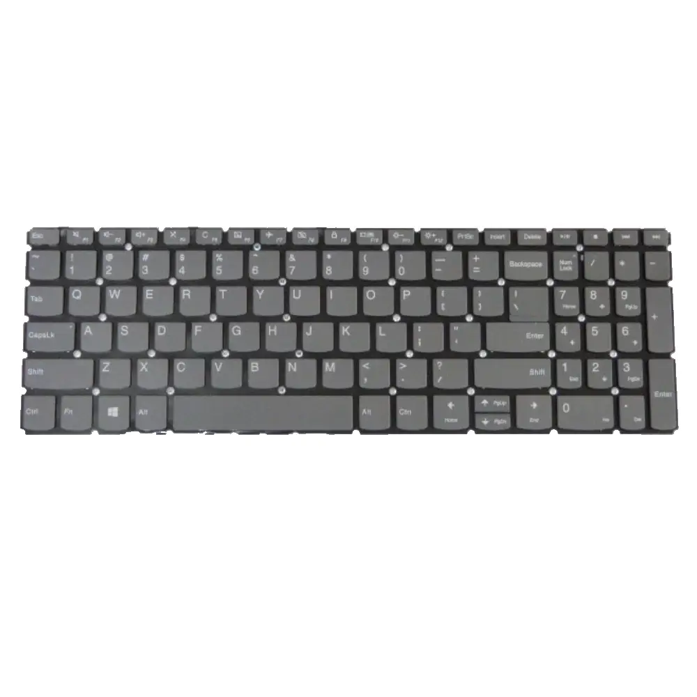 Teclado para Laptop LENOVO IDEAPAD 320-15 330-15 Gris Ingles (Tecla Superior Derecha Multimedia)