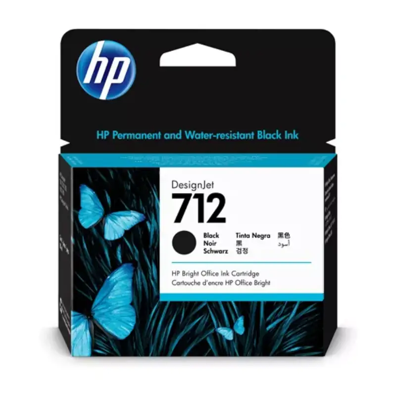 [193905352852] Cartucho Original HP 712 3ED71A Negro 80ml
