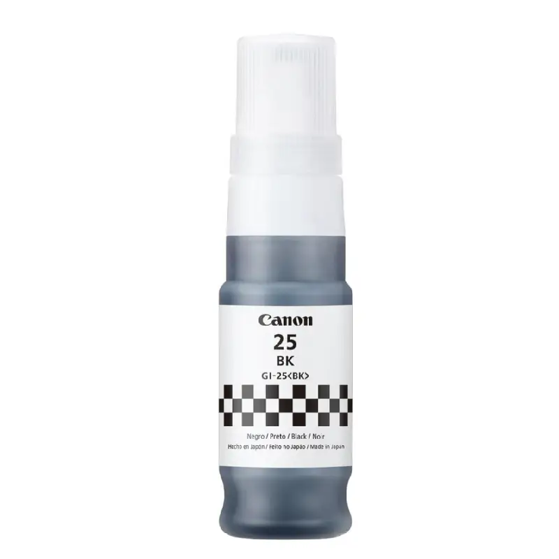 Botella de Tinta Original Canon GI-25 Negro