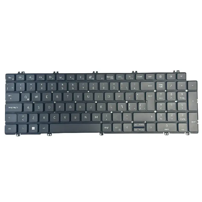 Teclado para Laptop DELL Latitude 5520 5521 Precision 3560 3561 Gris plomo Español