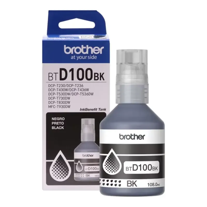 [012502676751] Botella de Tinta Original Brother 1007 BTD100 Negro