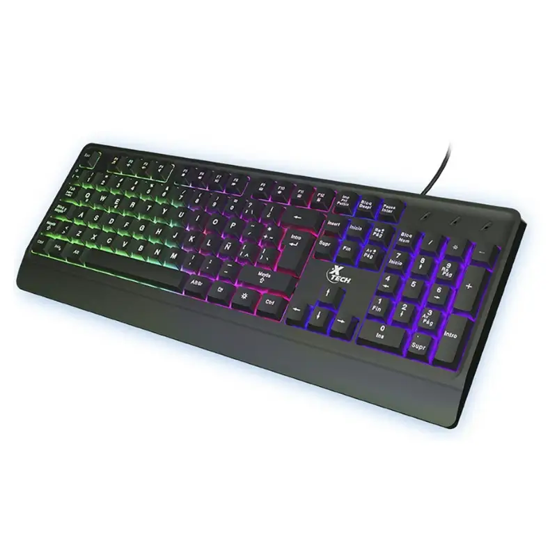 Teclado Alámbrico Multimedia Xtech XTK-505S con iluminación Led