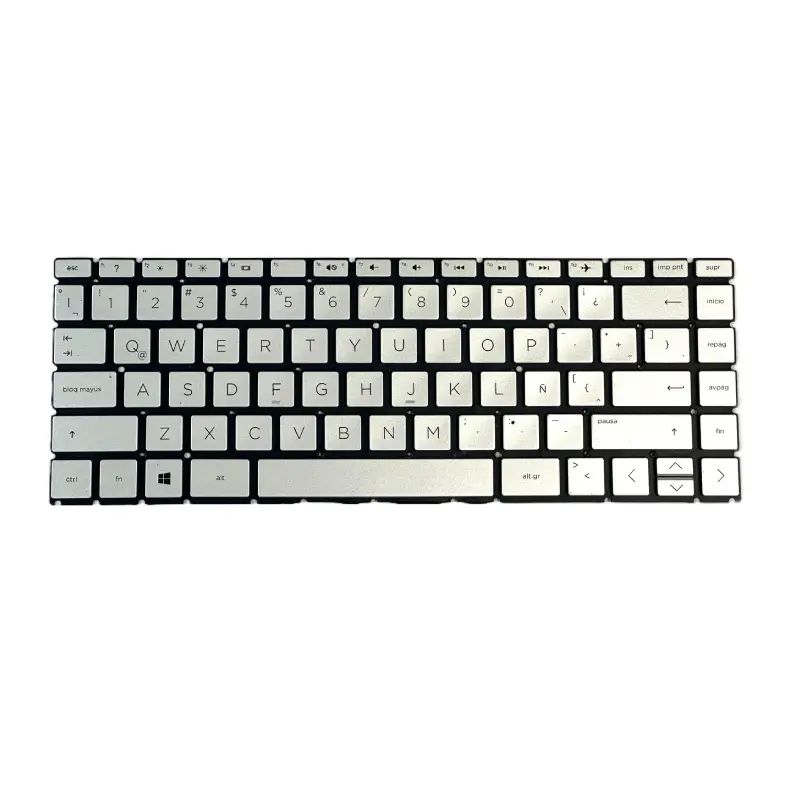 Teclado HP 14-CK 14-CD 14-CE 14-MA 14-DQ 240 G7 14-DH 14-FQ Plateado en Español