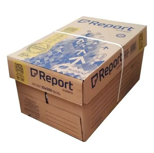 Caja de 10 Resmas de Papel Bond Report 75gms. Carta