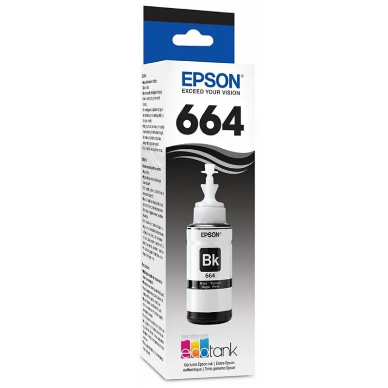 Botella de Tinta Original Epson T664120 Negro