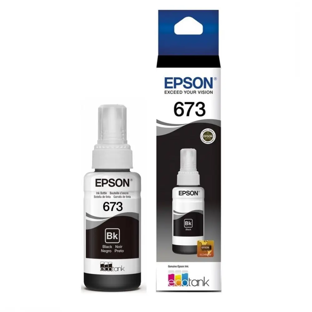 Botella de Tinta Original Epson T673120 Negro