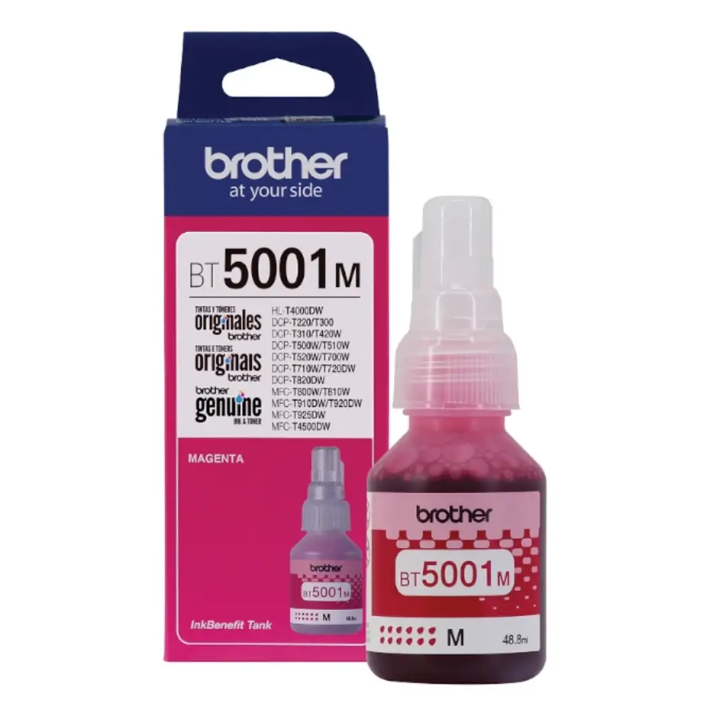 [012502641025] Tinta Original Brother BT5001 Magenta 48.8ml