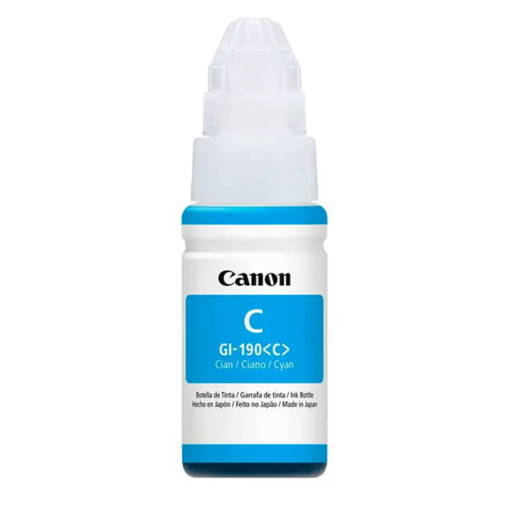 Botella de Tinta Original Canon GI-190 Cian