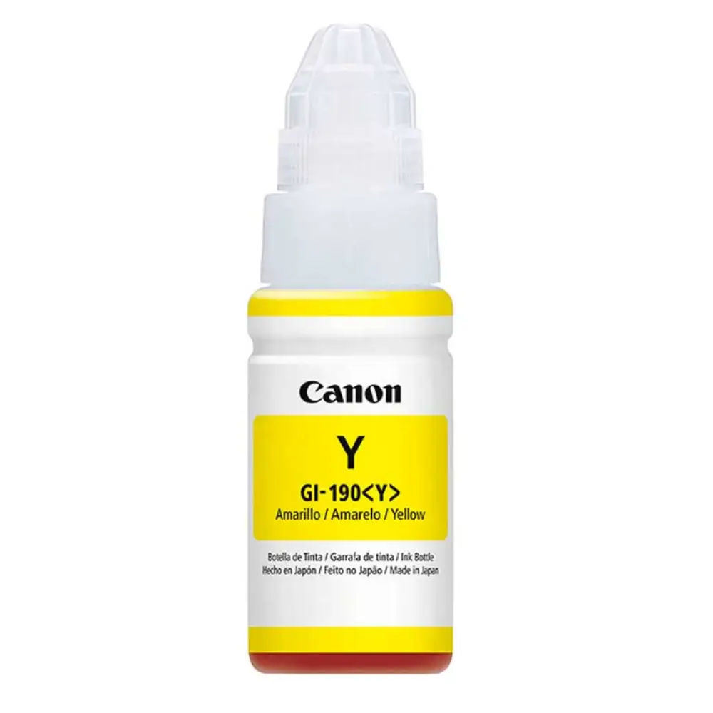 Botella de Tinta Original Canon GI-190 Amarillo