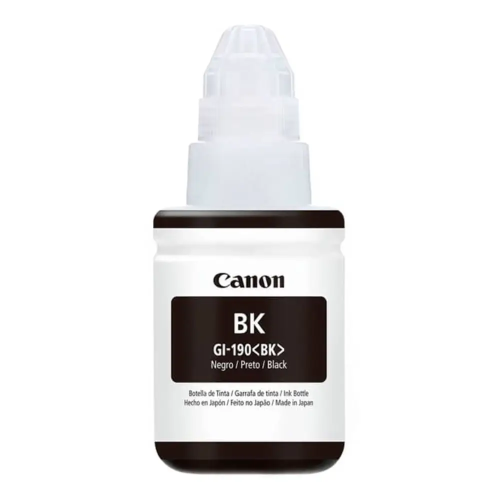 Botella de Tinta Original Canon GI-190 Negro