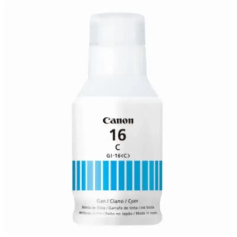 [013803330755] Botella de Tinta Original CANON GI-16 Cian