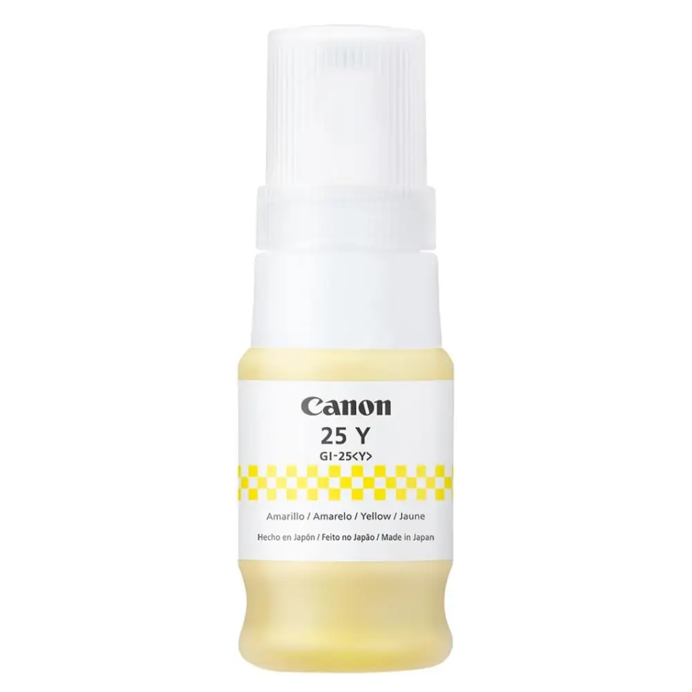 Botella de Tinta Original Canon GI-25 Amarillo