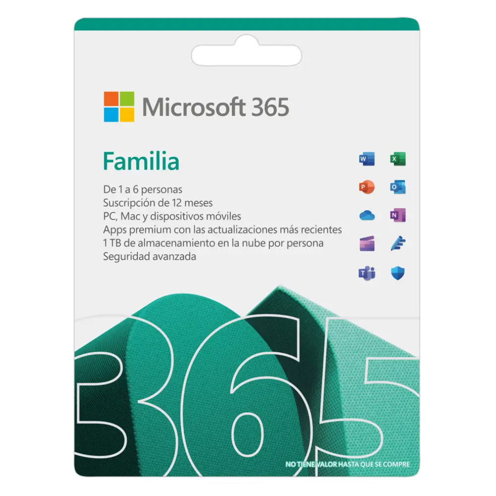 Licencia Microsoft 365 Familia 1 año (ESD)