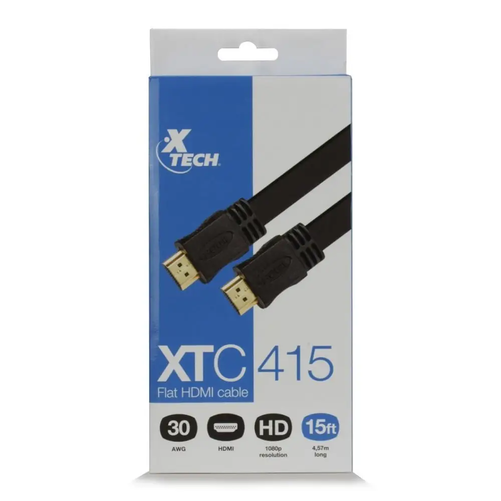 Cable HDMI Flat XTECH XTC415 de 4.57mts.