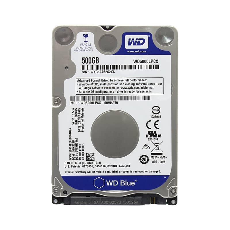 Disco Duro Interno 2.5plg WD WD500LPCX 500GB Sata -