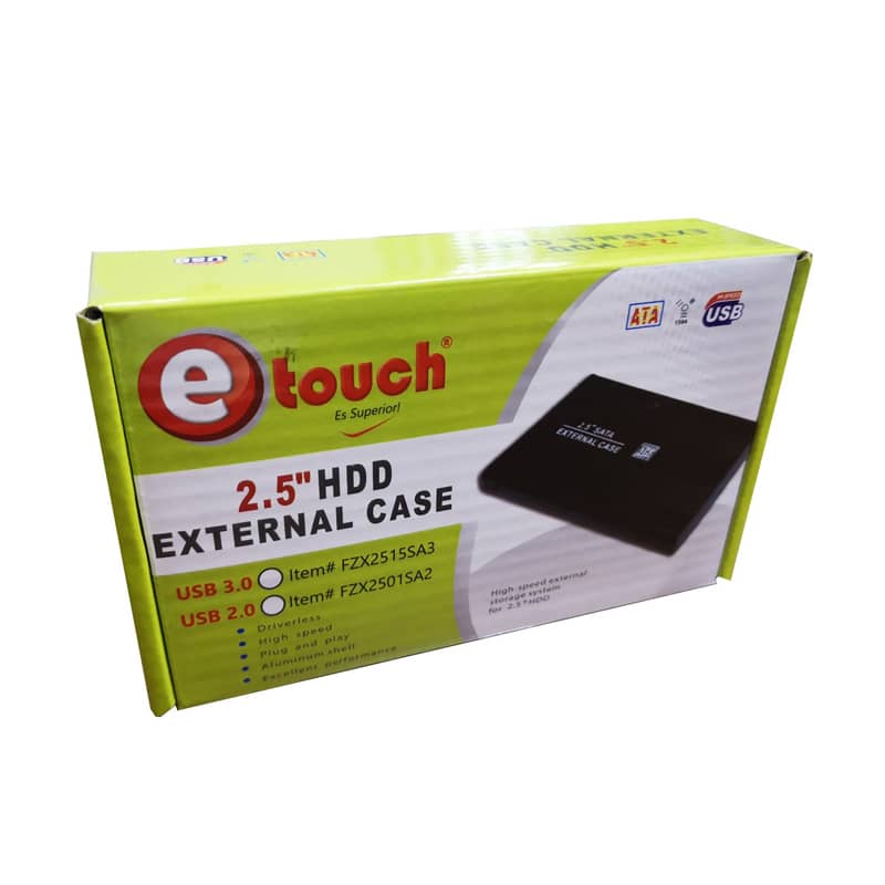 peso Orgullo la carretera Enclosure E-touch Para Disco Duro 2.5plg a USB 2.0 FZX2501SA2 - Provesersa