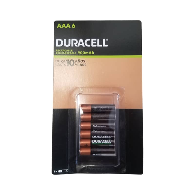 Bateria Recargable AAA DURACELL (6 unidades) - Provesersa