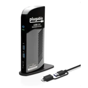 Replicador de Puertos USB 3.0 de Plugable Negro