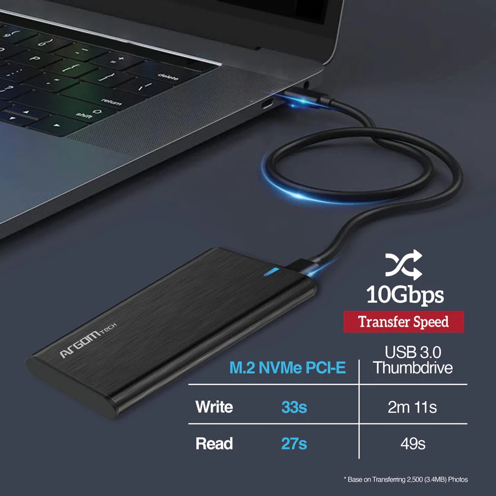Enclosure SSD M.2 NVME USB ARGOMTECH / USBC/USB 3.0
