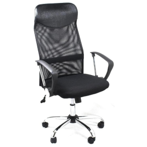 Silla Ejecutiva Con Reposabrazos, Color Negro