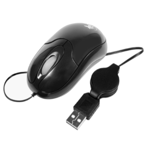 Mouse óptico con cable retráctil XTM-150