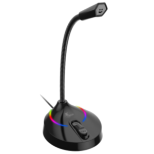 Glisser | Micrófono para videojuegos de computadora USB con luces LED XTS-680