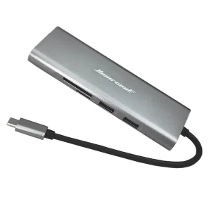 Hub Multipuerto 8 en 1 USB-C: Red Gigabit, HDMI, USB-C PD, 3xUSB 3.0, Lector Tarjetas, Macbook iPad