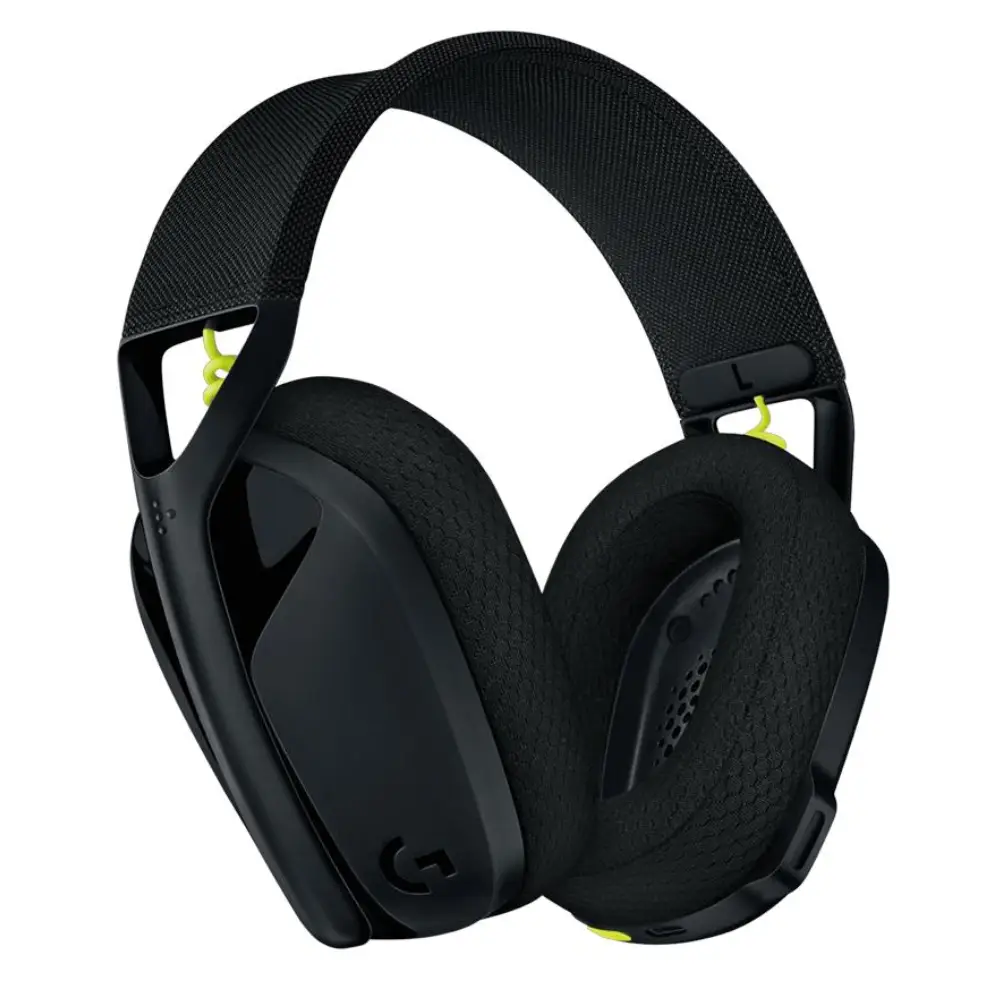 Logitech G435 LIGHTSPEED Wireless Gaming Headset Color Negro Y Amarillo Fluorescente (2)