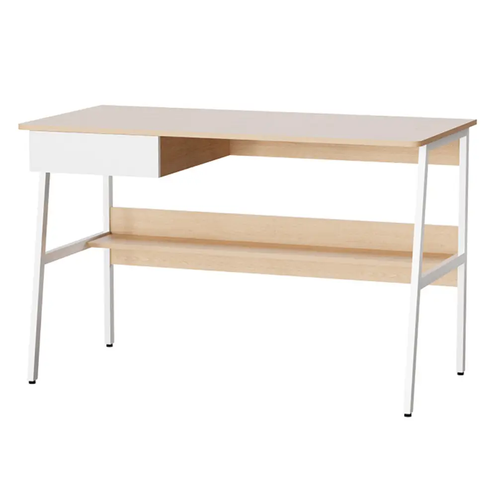 Escritorio para computadora de un nivel con gaveta y estante XTF-CD207
