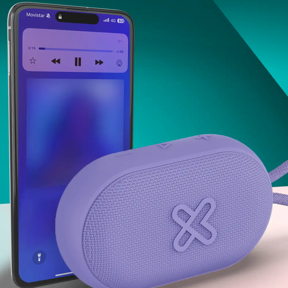 Bocina GrooveSplash KBS-030PR Color morado